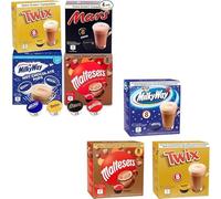 Chocolat chaud Dolce Gusto compatible - Twix, Mars, Milky Way, Maltesers - 56 capsules