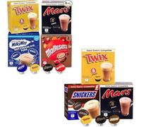 Chocolat chaud Dolce Gusto compatible - Twix, Snickers, Mars Milky Way, Maltesers - 56 capsules