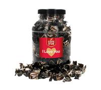 Chocolat Côte d’Or Chokotoff avec inscription « I Love You » - chocolat noir au caramel - en pot réutilisable - Chocolat belge - 1600g