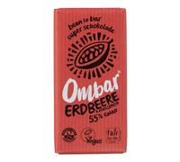 Chocolat cru - Fraise & lait de coco 55% cacao 35g