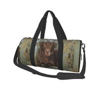 Chocolat de Laboratoire pour Chiens du Labrador, Sac de Voyage de Grande capacité, Sac à Main Rond, Sac de Voyage de Sport, fourre-Tout, Sac de Fitness