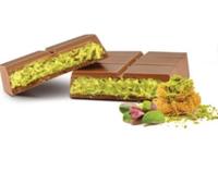 Chocolat de luxe aux inspirations orientales avec une fine crème de pistache - Coffret cadeau raffiné aux accents d’Orient - Découvrez dès maintenant ce chocolat d’exception au style unique..