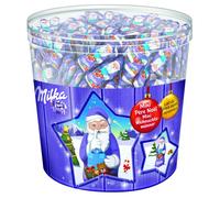 Chocolat de Noël : Milka 2 Tubos Mini Père Noël 2x1,540kg