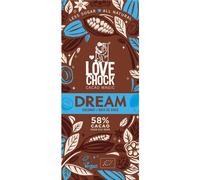 Chocolat de table - Dream Travel Drink & Kokosnuss 58% vegan 70g 12er Pack