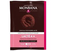 Monbana - Chocolat en poudre Lacté 4 Étoiles - 20 Sachets Individuels - Boisson Instantanée