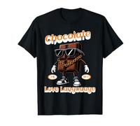 Chocolat Est Mon Langage d’Amour Humour Sucré T-Shirt Graphique avec Valeur