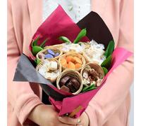 Chocolat Louis - Bouquet des Gourmands - Assortiment de Calissons, Nougats et Chocolats - Bouquet de 290g - Fabrication Française - Cadeau Anniversaire - Cadeau Mamie Fete des grands meres