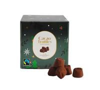Chocolat Mathez - Ballotin chocolat de Noël - Truffes au chocolat noir - Boite chocolat à offrir - Fabrication française - Idée cadeau