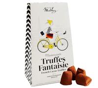 Chocolat Mathez - Truffes au chocolat - Boite chocolat à offrir - Fabrication française - Au chocolat noir - Étui en carton - Idée cadeau