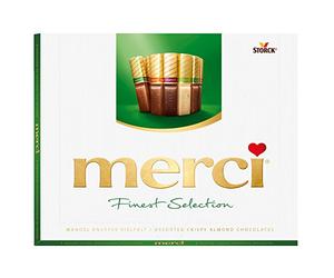 Chocolat Merci | Variété De Croquants Aux Amandes Merci Finest Selection | Storck Merci | Storck Chocolat | 250 Gramme Total
