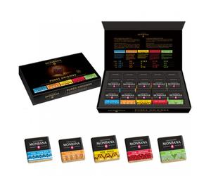 Chocolat Monbana Pures Origines - Coffret de 50 chocolats