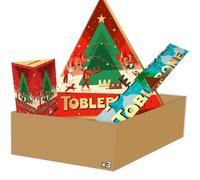 Chocolat Noel - Toblerone - 1 Calendrier de l'Avent, 1 Minis Lait, 1 Barre Amandes Salées (840g)