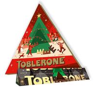 Chocolat Noël - Toblerone Barre Noir 360g au Nougat Miel et Amandes et Calendrier de l’Avent Chocolat 200g