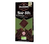 CHOCOLAT NOIR 88% DE ST-DOMINGUE AU SUCRE DE COCO 100G, BELLEDONNE, UNITÉ