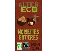 Chocolat noir bio Noisettes entières ALTER ECO - La tabLette de 200g Lot De 3 - Par Lot