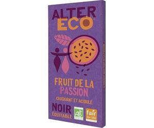 Chocolat Noir Bio Passiflore d'Alter Eco 100g - Plaisir exotique pur et bio | Epicerie sucrée et Diététique-Nutrition - Le Lot De 4