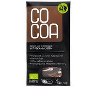 Chocolat noir cru 70% aux noix de Pécan bio 50g