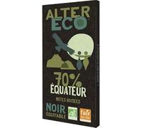 Chocolat Noir Equateur 70% - 100g | Produit Bio Équitable - ALTER ECO - Délicieusement Équilibré, Santé Et Gourmand - idéal pour votre nutrition au quotidien. - Le Lot De 4