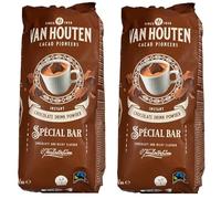 Chocolat Poudre Spécial Bar Bistro Van Houten Cacao Pour La Boisson Chocolatée - 1 kg - Lot de 2