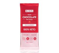 Chocolat végétalien Keto avec huile MCT - Framboise sauvage 80g
