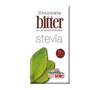 CHOCOLATE BITER NEGRO 72 CON STEVIA CHOCOLATES SOLE