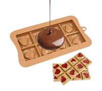 Chocolate Candy Mold - Food-Grade Silicone, 7,09 x 4,09 x 0,55 in Food Grade Non Stick Baking Mould | Easy Release Break-Apart Tray And Reusable Dessert Maker, Flexible Candy Mold For Home, Party