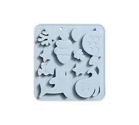 Chocolate Candy Molds - 10 Cavity Silicone Moulds Sea Animal Themed for Filled Chocolate, Ice, Cake, Gummy, Jelly, Cookie and Food Baking, Non Stick Reusable Kitchen Mold 6.18 Inches