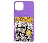 Chocolate & Chaos - Art culinaire Kawaii Amusant avec Attitude Coque pour iPhone 15 Plus