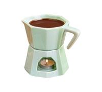 Chocolate Fondue Mug | Butter Warmer Melting Even Heating | Chocolate Fondue Cup Ceramic Mug for Birthday Christmas Holiday Party Home Office Apartment Cheese Sweet Snack Dessert Table Decor