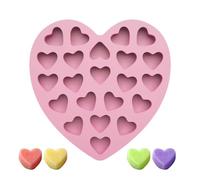 Chocolate Heart Mold, 22 Cavity Tray, Non Stick Baking Mold, Valentine Candy Maker Tool, Wedding Dessert Gadget, Home Kitchen Gummies Fudge Jelly Cupcake Soap Pastry Snack Craft Use