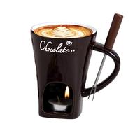 Chocolate Hot Pot Melting tasse - Tasse de fondue en céramique, bol de chauffage de bonbons | Petit éclairage à thé avec poignée pour sauce au beurre au caramels tremper le dessert de dessert, outil d