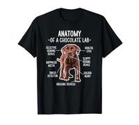Chocolate Lab Anatomy Mom Dad Labrador Retriever T-Shirt