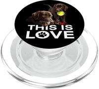 Chocolate Lab C'est l'amour, Le père du Laboratoire, la mère du Laboratoire PopSockets PopGrip pour MagSafe