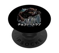 Chocolate Lab Chien Labrador Retriever Kaiju Monster PopSockets PopGrip Adhésif
