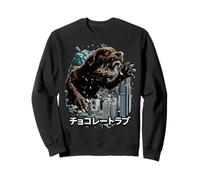 Chocolate Lab Chien Labrador Retriever Kaiju Monster Sweatshirt