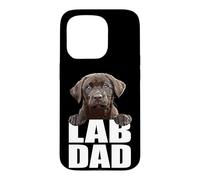 Chocolate Lab Dad The Dog Father The Lab Father Labrador Dad Coque pour iPhone 15 Pro