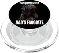 Chocolate Lab Dad The Lab Father Brown Labrador Retriever PopSockets PopGrip pour MagSafe