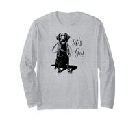 Chocolate Lab Design Let's Go! - Happy Brown Lab Design Manche Longue