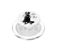Chocolate Lab Design Let's Go! - Happy Brown Lab Design PopSockets PopGrip pour MagSafe