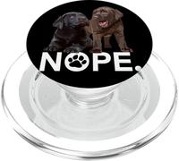 Chocolate Lab Dog Funny Labrador Puppy Retriever, Maman et Papa PopSockets PopGrip pour MagSafe
