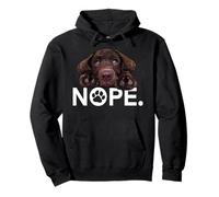 Chocolate Lab Dog Labrador retriever Marron Sweat à Capuche