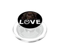 Chocolate Lab Dog Love Labrador Puppy PopSockets PopGrip pour MagSafe