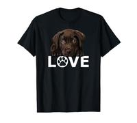 Chocolate Lab Dog Love Labrador Puppy T-Shirt Graphique avec Valeur