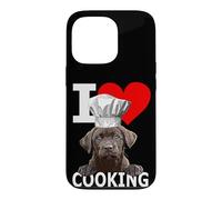 Chocolate Lab Dog The Dog Père Lab Mom Cooking Chef Cook Coque pour iPhone 13 Pro