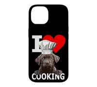 Chocolate Lab Dog The Dog Père Lab Mom Cooking Chef Cook Coque pour iPhone 14