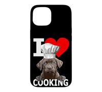 Chocolate Lab Dog The Dog Père Lab Mom Cooking Chef Cook Coque pour iPhone 15