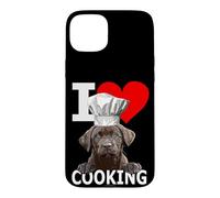 Chocolate Lab Dog The Dog Père Lab Mom Cooking Chef Cook Coque pour iPhone 15 Plus