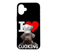 Chocolate Lab Dog The Dog Père Lab Mom Cooking Chef Cook Coque pour iPhone 16 Plus