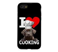 Chocolate Lab Dog The Dog Père Lab Mom Cooking Chef Cook Coque pour iPhone SE (2020) / 7/8