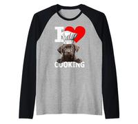 Chocolate Lab Dog The Dog Père Lab Mom Cooking Chef Cook Manche Raglan